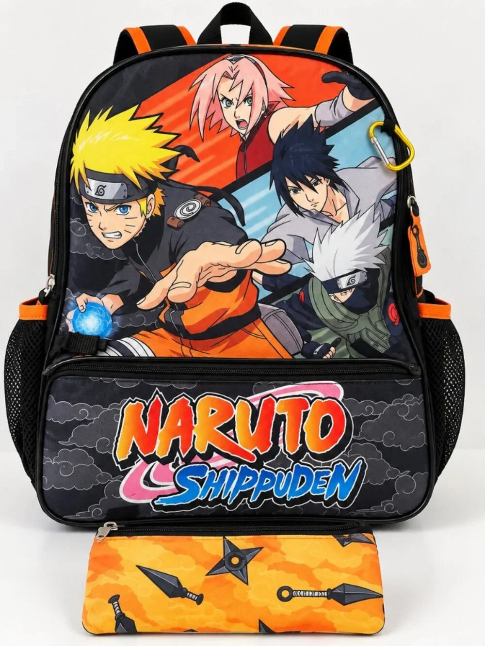 Naruto Shippuden Anime Backpack & Pencil Pouch Set